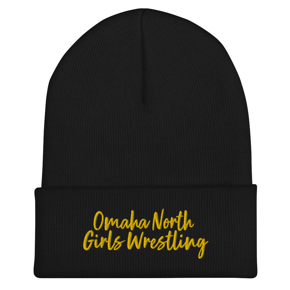 Girls Wrestling Cuffed Beanie