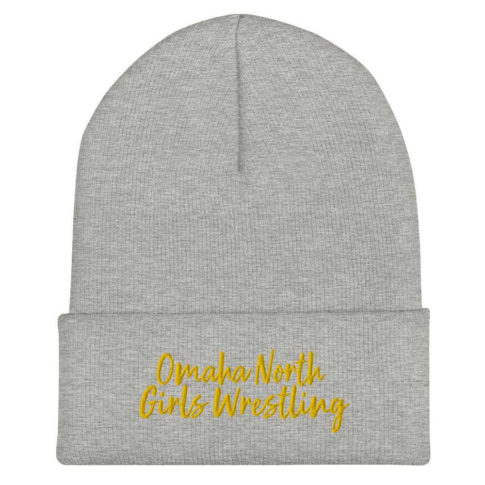 Girls Wrestling Cuffed Beanie